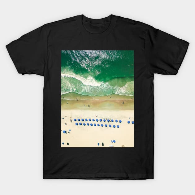 Aerial Beach II T-Shirt by oliviastclaire